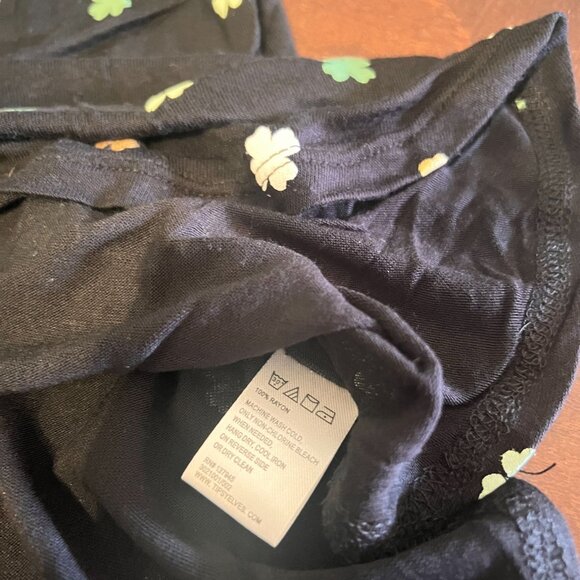 Lucky Brand Clover Print Womens Tank Top st patrick by tipsy elves - Picture 3 of 4